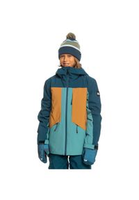 Kurtka narciarska dla dzieci Quiksilver Ambition. Kolor: niebieski. Materiał: poliester. Sezon: zima. Sport: narciarstwo #1