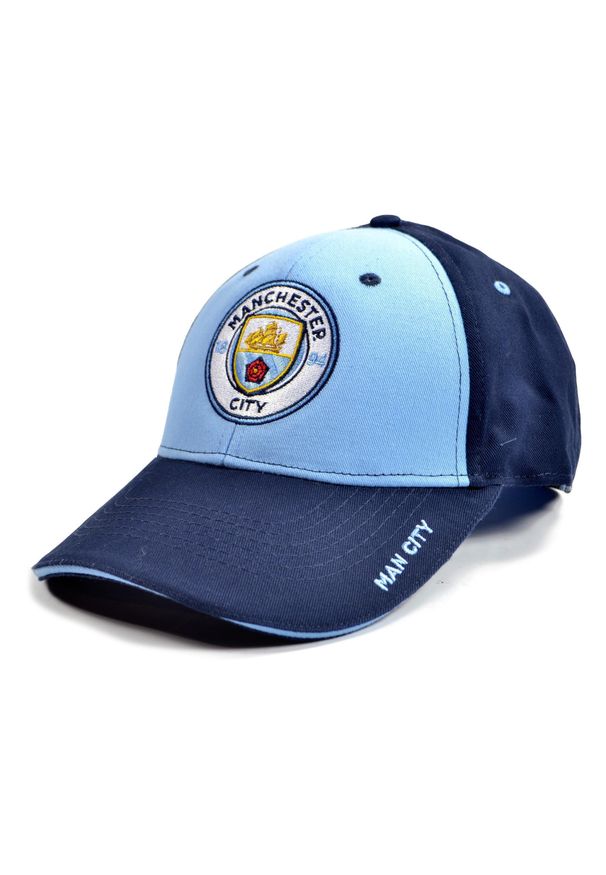 MANCHESTER CITY - Czapka z daszkiem Manchester City licencjonowana. Kolor: niebieski