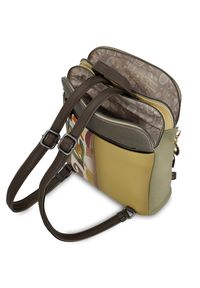 Szary Damski Plecak Anekke Z Laleczką. Kolor: szary. Styl: casual #2