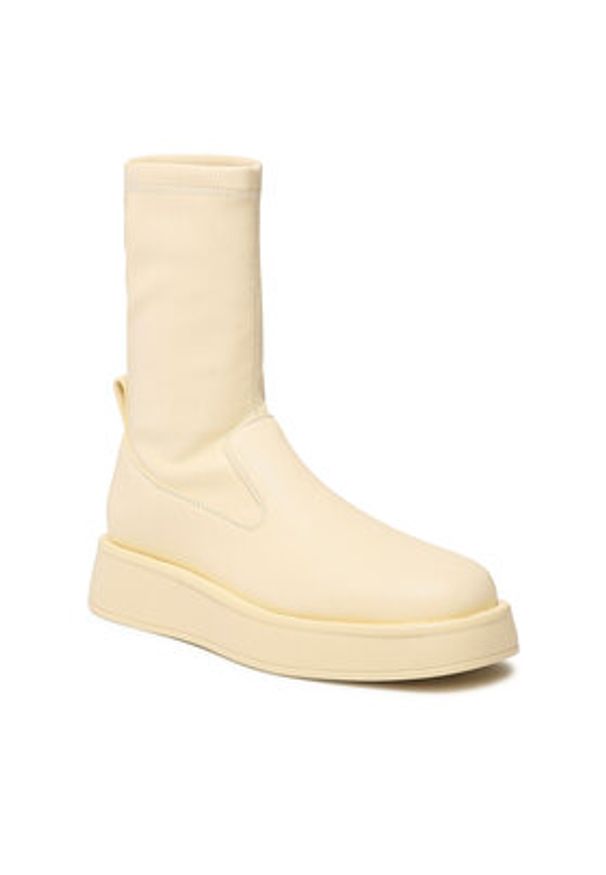 Jenny Fairy Botki ENERGY-01HZ Żółty. Kolor: żółty. Materiał: skóra