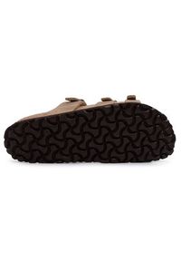Birkenstock Klapki Franca 1015931 Brązowy. Kolor: brązowy. Materiał: nubuk, skóra #6