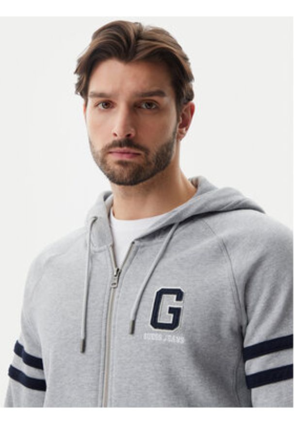 Guess Jeans Bluza M5GQ26 KCPR1 Szary Regular Fit. Kolor: szary. Materiał: bawełna