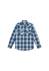Wrangler - MĘSKA KOSZULA KRATA WRANGLER WESTERN SHIRT BUFFALO INDIGO 112357251 #6