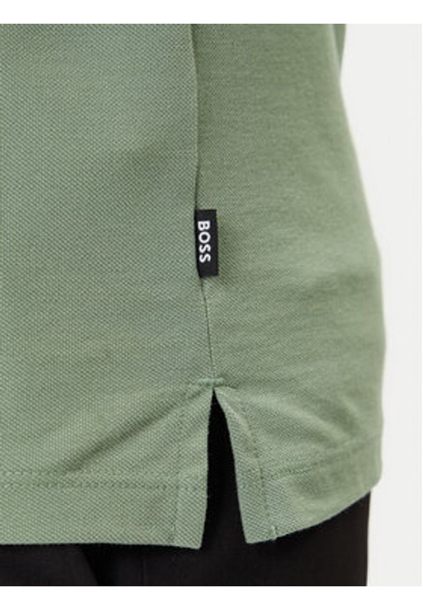 BOSS Polo Pallas 50468362 Zielony Regular Fit. Typ kołnierza: polo. Kolor: zielony. Materiał: bawełna