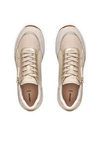Geox Sneakersy D Bulmya D65NQB 054AC C1S2L Beżowy. Kolor: beżowy. Materiał: skóra #4