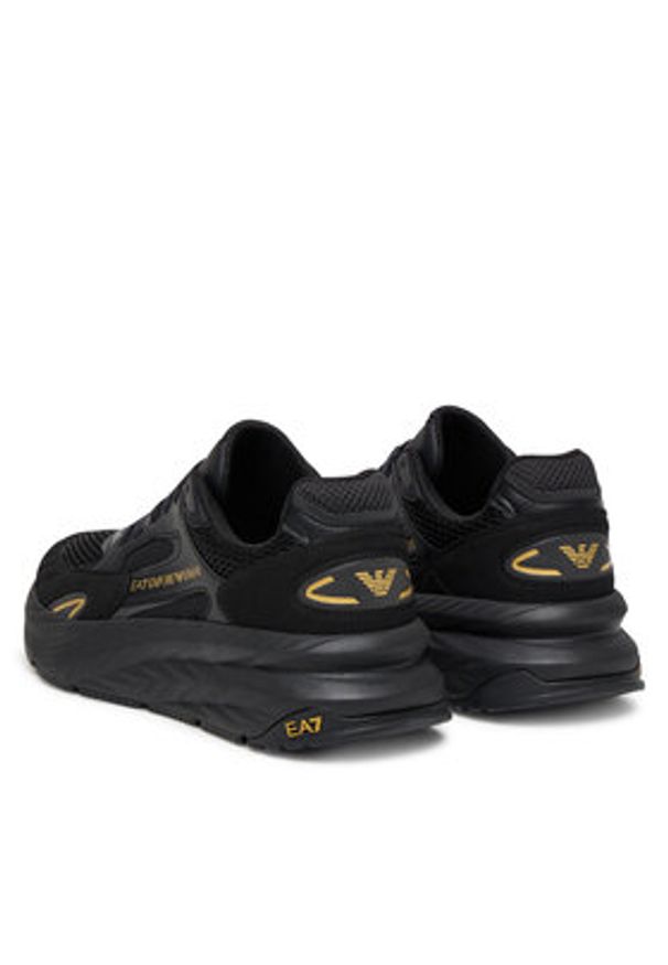EA7 Emporio Armani Sneakersy 7X000342 AF18617 MZ177 Czarny. Kolor: czarny. Materiał: skóra