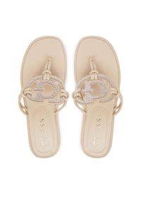 Guess Japonki FLJSM2 SAT21 Beżowy. Kolor: beżowy. Materiał: skóra #1