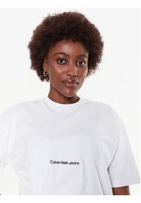 Calvin Klein Jeans T-Shirt J20J220768 Biały Relaxed Fit. Kolor: biały. Materiał: bawełna #6