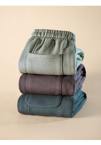 Reserved - Ocieplane spodnie jogger - jasnozielony. Kolor: zielony. Materiał: bawełna, dzianina #1