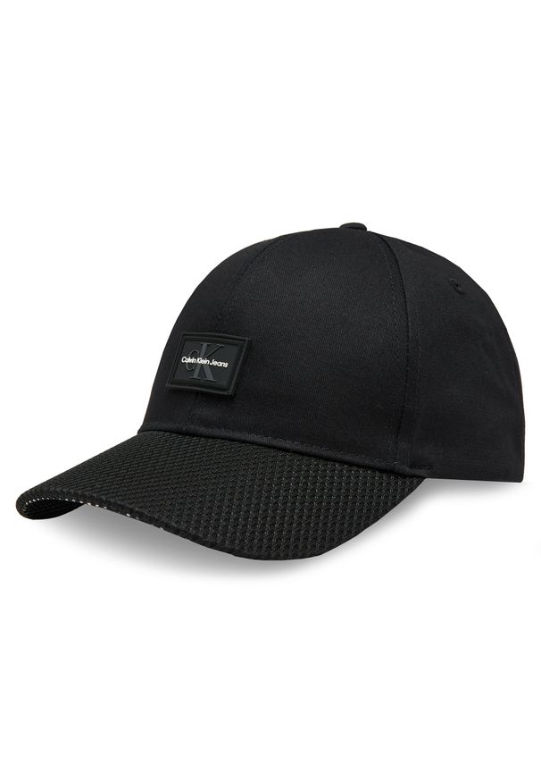 Czapka z daszkiem Calvin Klein Jeans K50K510754 Black BDS. Kolor: czarny. Materiał: materiał, bawełna