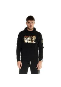 LEONE 1947 APPAREL - Bluza męska z kapturem Leone Winter Gold. Typ kołnierza: kaptur. Kolor: czarny. Materiał: tkanina. Sport: fitness #1