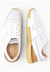 Buty sportowe męskie Clarks Torrun White Combination (26160482). Kolor: biały. Materiał: materiał, skóra