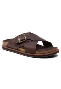 Timberland Klapki Amalfi Vibes Slide TB0A41A1V131 Brązowy. Kolor: brązowy. Materiał: skóra #3
