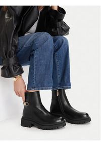 Nine West Botki CEO-LAYLA-01 Czarny. Kolor: czarny. Materiał: materiał #6