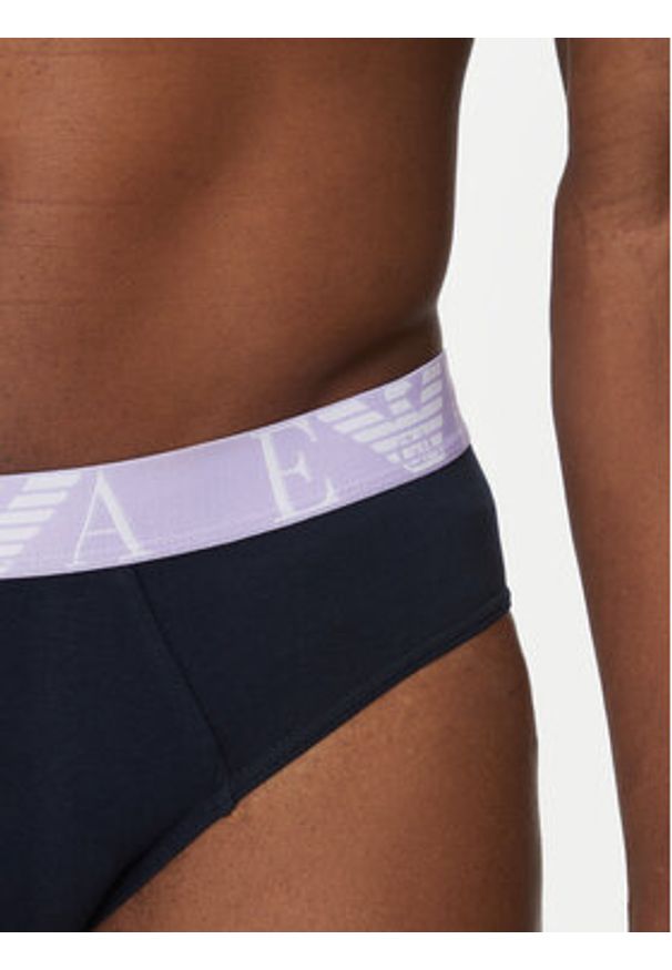 Emporio Armani Underwear Komplet 3 par slipów EM000258 AF10778 MB139 Granatowy. Kolor: niebieski. Materiał: bawełna