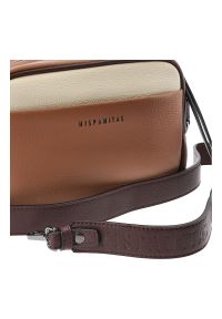 Brązowa Stylowa Torebka Damska Na Ramię Hispanitas. Kolor: brązowy. Materiał: skórzane. Styl: elegancki. Rodzaj torebki: na ramię #5