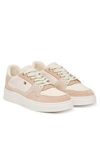 TOMMY HILFIGER - Tommy Hilfiger Sneakersy Court FW0FW09177 Écru. Materiał: skóra #5