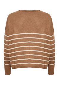 Culture Sweter Annemarie 50109338 Brązowy Boxy Fit. Kolor: brązowy. Materiał: wiskoza #3