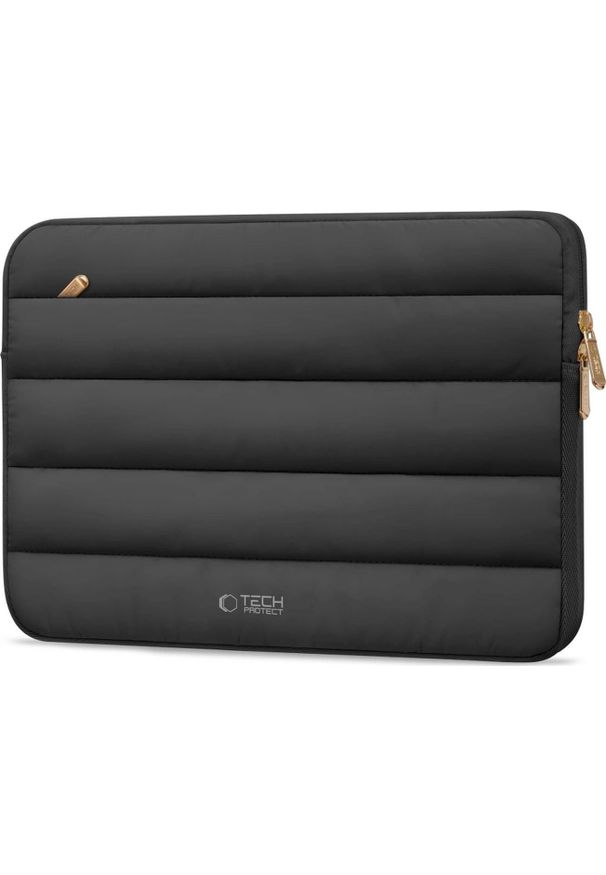 TECH-PROTECT - Etui Tech-Protect Fluffy Laptop 15-16 czarny. Kolor: czarny. Materiał: materiał. Styl: elegancki, casual