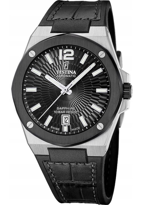 Zegarek Festina Zegarek męski Festina F22005-4 czarny. Kolor: czarny