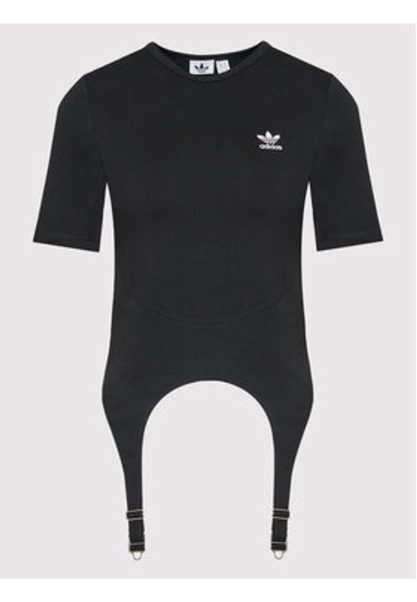 Adidas - adidas T-Shirt Always Original HF2010 Czarny Tight Fit. Kolor: czarny. Materiał: bawełna