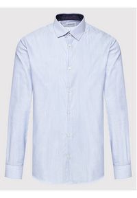 Selected Homme Koszula New Mark 16058640 Błękitny Slim Fit. Kolor: niebieski. Materiał: bawełna #5