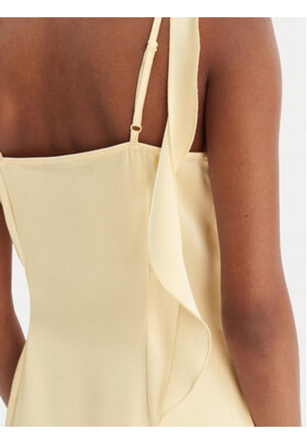 Vero Moda Sukienka koktajlowa Eloisa 10340914 Żółty Slim Fit. Kolor: żółty. Materiał: syntetyk. Styl: wizytowy