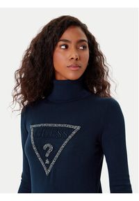 Guess Golf W5BR39 Z2NQ2 Granatowy Regular Fit. Typ kołnierza: golf. Kolor: niebieski. Materiał: wiskoza #5