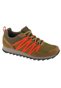 Buty do chodzenia męskie, Merrell Alpine Sneaker. Kolor: zielony, wielokolorowy, beżowy. Sport: turystyka piesza