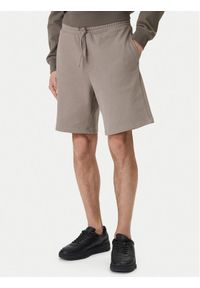 Hugo - HUGO Szorty sportowe Dayono 50530696 Beżowy Relaxed Fit. Kolor: beżowy. Materiał: bawełna. Styl: sportowy #1
