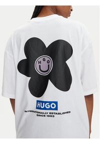 Hugo T-Shirt 50511471 Biały Oversize. Kolor: biały. Materiał: bawełna #3