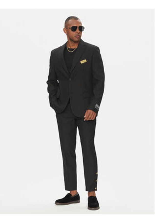 Versace Jeans Couture Marynarka 78GAQ704 Czarny Slim Fit. Kolor: czarny. Materiał: syntetyk