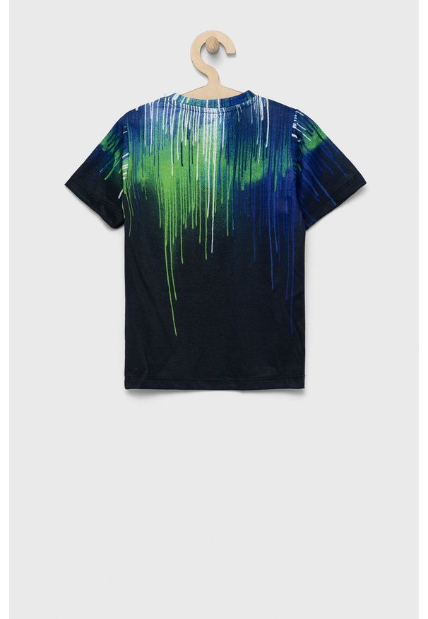 Hype T-shirt dziecięcy kolor zielony wzorzysty. Okazja: na co dzień. Kolor: zielony. Materiał: dzianina. Wzór: nadruk. Styl: casual