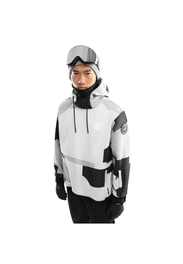 SIROKO - Kurtka snowboardowa męska W1 Tibet. Kolor: szary. Materiał: softshell, materiał. Sezon: zima. Sport: snowboard