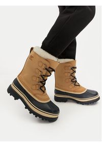 sorel - Sorel Śniegowce Caribou NL1005 Brązowy. Kolor: brązowy. Materiał: nubuk, skóra #7