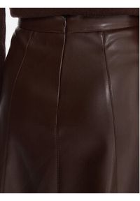 Marella Spódnica z imitacji skóry Vally 2525776022 Bordowy Regular Fit. Kolor: czerwony. Materiał: skóra #4
