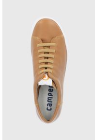 Camper buty skórzane Peu Touring kolor brązowy. Nosek buta: okrągły. Zapięcie: sznurówki. Kolor: brązowy. Materiał: skóra. Obcas: na obcasie. Wysokość obcasa: niski #3