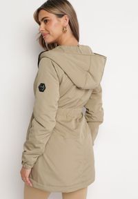 Born2be - Jasnozielona Kurtka Parka z Kapturem Mesovera. Typ kołnierza: kaptur. Kolor: zielony #5