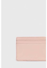 Kurt Geiger London etui na karty skórzane kolor różowy. Kolor: różowy. Materiał: skóra #3