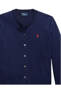 Polo Ralph Lauren Kardigan 211971871004 Granatowy Slim Fit. Typ kołnierza: polo. Kolor: niebieski. Materiał: bawełna #2
