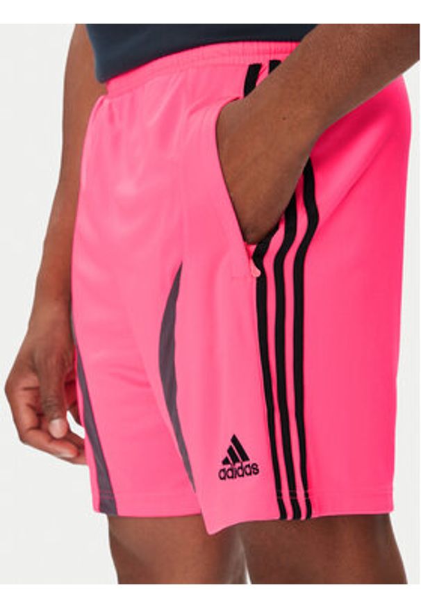 Adidas - adidas Szorty sportowe Teamgeist adicolor JW1343 Różowy Regular Fit. Kolor: różowy. Materiał: syntetyk. Styl: sportowy