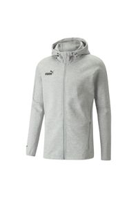 Puma - Męska Bluza Z Kapturem TeamFINAL Full Zip. Typ kołnierza: kaptur. Kolor: szary