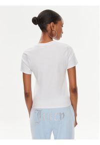 Juicy Couture T-Shirt Enzo Dog JCBCT224816 Biały Slim Fit. Kolor: biały. Materiał: bawełna #4