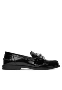 Eva Minge Loafersy AMARYLLIS-V1792B-315 Czarny. Kolor: czarny. Materiał: lakier, skóra