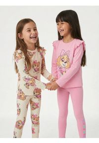 Sinsay - Bawełniane koszulki z nadrukiem 2 pack PAW Patrol - różowy. Kolor: różowy. Materiał: bawełna. Wzór: nadruk #1