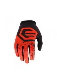 EVOLVE - Dorosły BMX Rękawice Evolve Splatter, Czerwony. Kolor: czarny, czerwony, wielokolorowy. Materiał: materiał