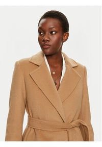 MAX&Co. Płaszcz wełniany Longrun 2428016034200 Beżowy Regular Fit. Kolor: beżowy. Materiał: wełna #7