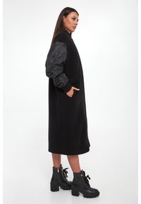 Pinko - Płaszcz damski wełniany Mapur PINKO. Materiał: wełna #4