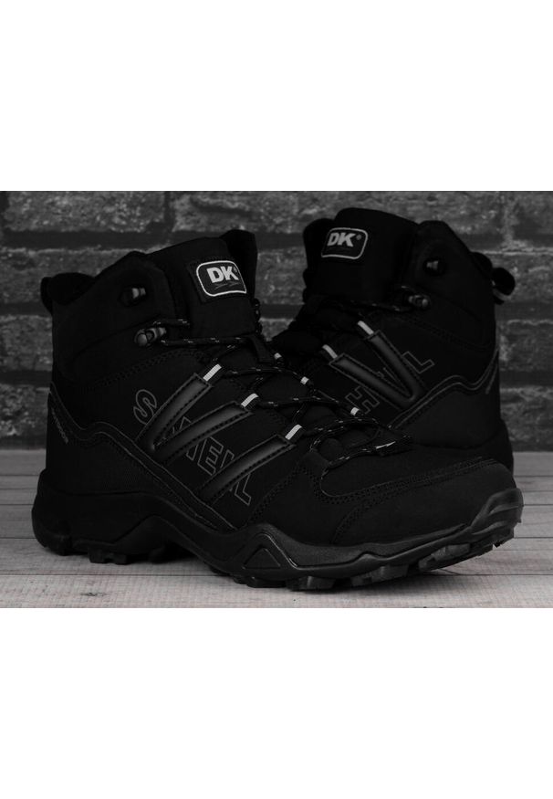 Buty męskie trekkingowe zimowe DK SPIRIT HIGH. Kolor: czarny. Sezon: zima