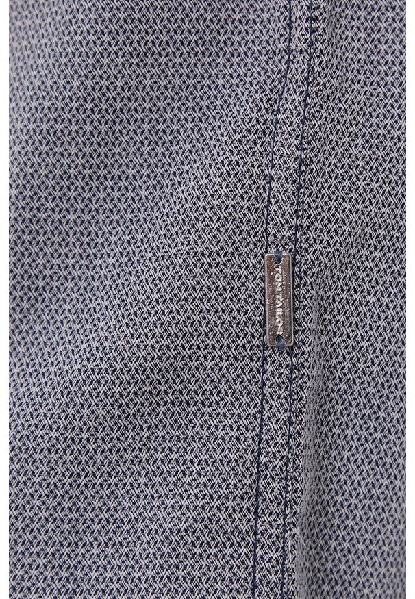 Tom Tailor - Koszula bawełniana. Okazja: na co dzień. Typ kołnierza: button down. Kolor: niebieski. Materiał: bawełna. Długość rękawa: krótki rękaw. Długość: krótkie. Styl: casual